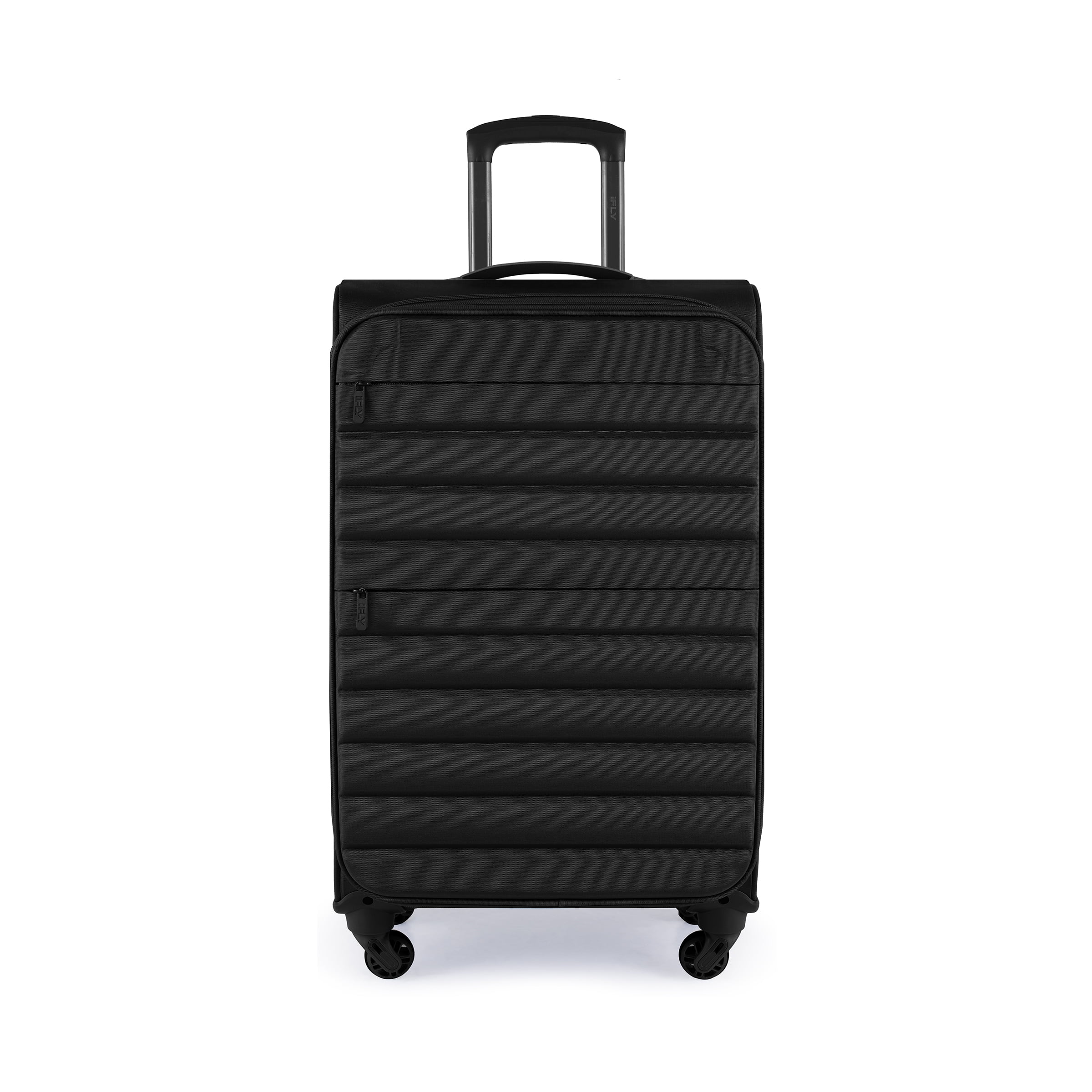 iFLY Softside Fibertech Luggage, 20" Carry-on Luggage, Black