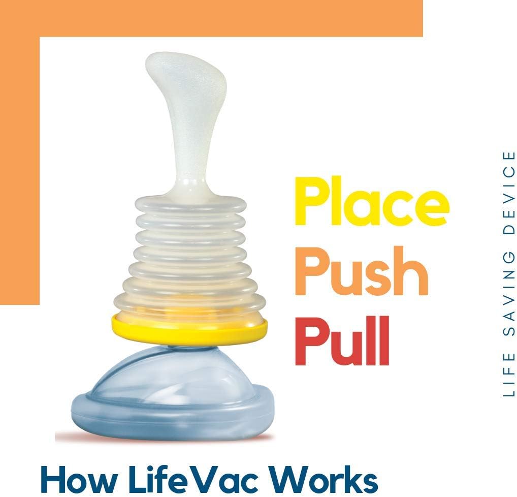 LifeVac - Choking Rescue Device Home Kit for Adult and Children First Aid Kit, Portable Choking Rescue Device, First Aid Choking Device