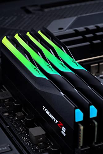 G.SKILL Trident Z5 RGB Series (Intel XMP 3.0) DDR5 RAM 32GB (2x16GB) 7200MT/s CL34-45-45-115 1.40V Desktop Computer Memory UDIMM - Matte Black (F5-7200J3445G16GX2-TZ5RK)