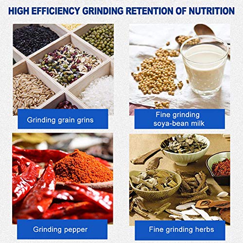 ABORON 3000W Electric Corn Mill Grinder Heavy Duty Commercial Electric Feed Mill Dry Wet Grinder 110V Cereals Corn Grain Coffee Wheat Feed Machine With Funnel (wet and dry grinder)