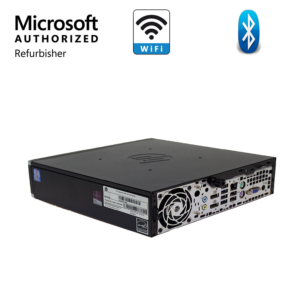 Restored HP Compaq 8300 USFF Desktop Computer, Core i5 4GB 250GB HDD 19" Monitor Quad-Core DVD VGA Displayport Wi-Fi BT - Desktop PC Windows 10 (Refurbished)