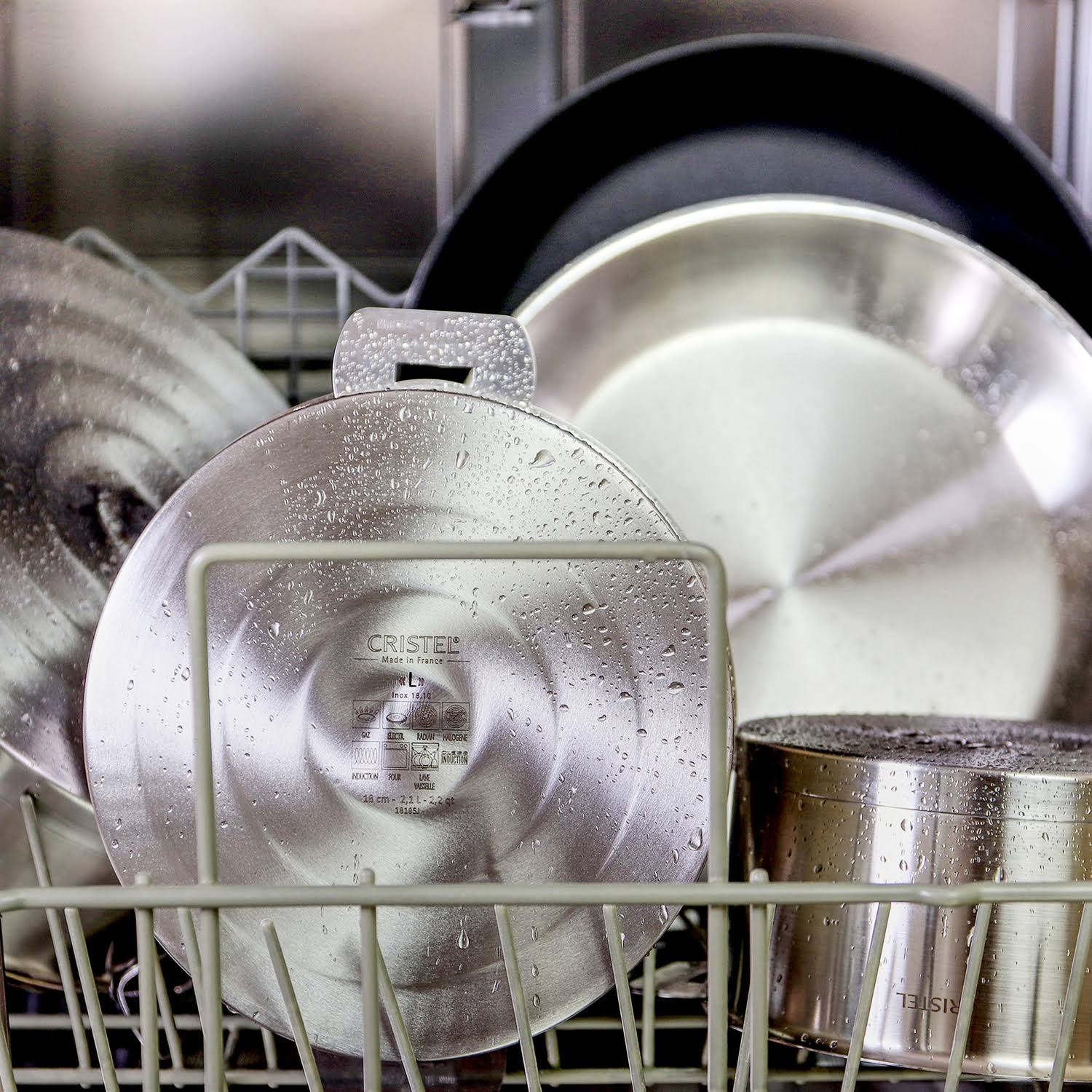 Cristel Strate Saucepan with Lid 1qt.