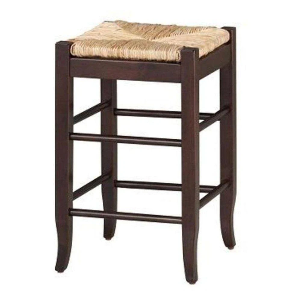 Boraam Square Rush Counter Stool 24 in. Cappuccino