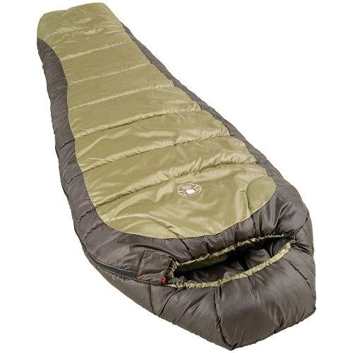 Coleman 0&amp;deg;F Mummy Sleeping Bag for Big and Tall Adults | North Rim Cold-Weather Sleeping Bag Olive
