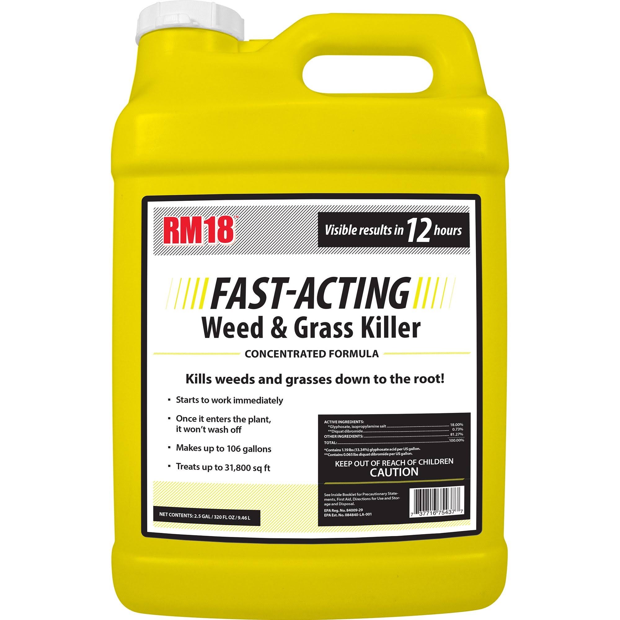 RM18 Fast-Acting Weed u0026 Grass Killer Herbicide 2.5-Gallon