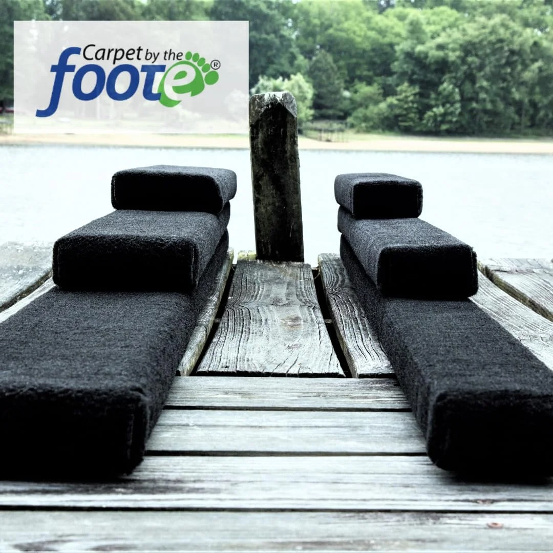 12"(in.) x 40'(ft.) 20oz Boat Trailer Bunk Carpet, Trailer Guide Carpet, Boat Padding, Marine Carpet, Boat Carpet, Black