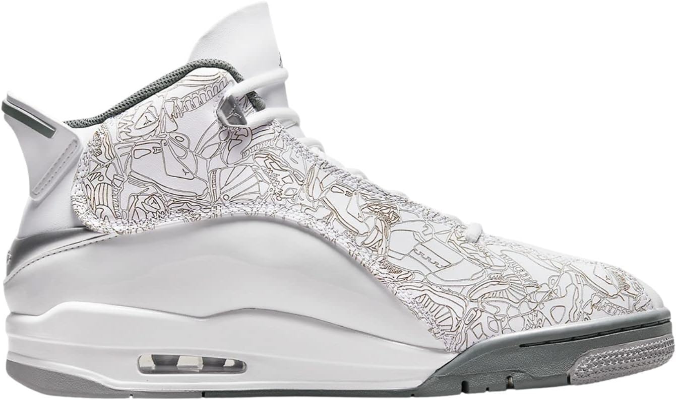 Jordan Air Dub Zero Men's Shoes Size - 12 White/Cool Grey