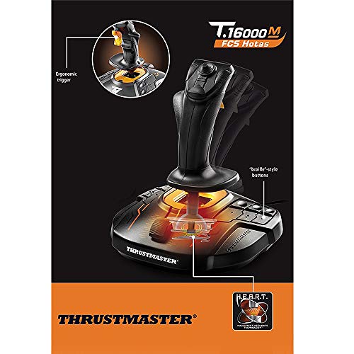 Thrustmaster USB T16000M FCS Flight Pack - Joystick, Throttle and Rudder Pedals for PC,Windows