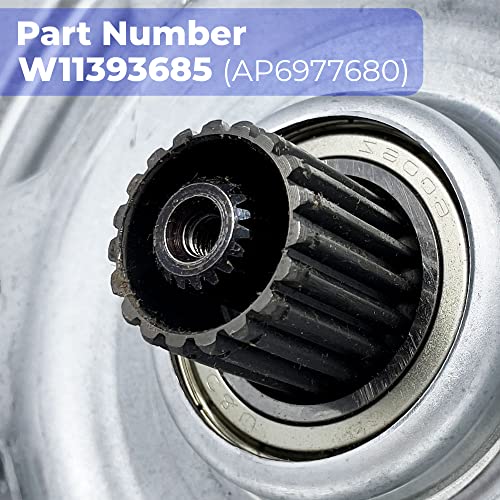 UPGRADED FIXIT PARTS W11393685 Gearcase and Slider W10734521 Kit for Whirlpool Kenmore Maytag Washers, Shaft 4.5 inches, Seal 3.5 inches