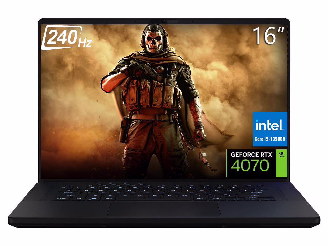ASUS ROG Zephyrus M16 Gaming Laptop, 16" QHD 240Hz Display, 13th Gen Intel Core i9-13900H, NVIDIA GeForce RTX 4070, 64GB DDR5 RAM, 2TB SSD, Wi-Fi 6E, Thunderbolt 4, Backlit Keyboard, Windows 11 Home