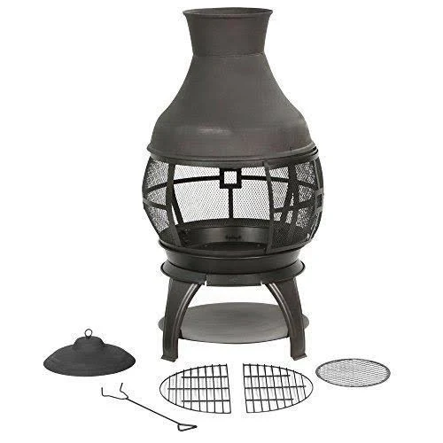 HEATMAXX 45 in. Cast Iron Chiminea