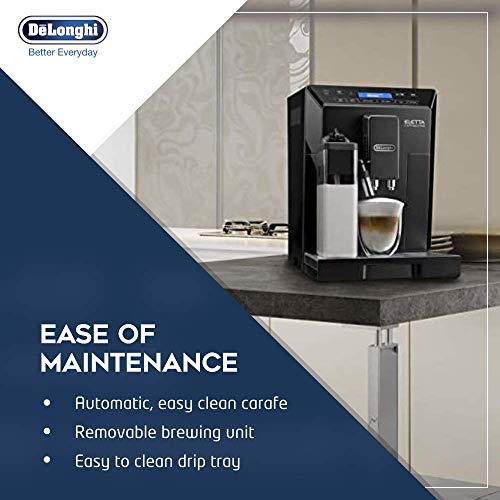 De'Longhi Eletta, Fully Automatic Bean to Cup Coffee Machine, Cappuccino and Espresso Maker, ECAM 44.660.B, 2 liters, Black