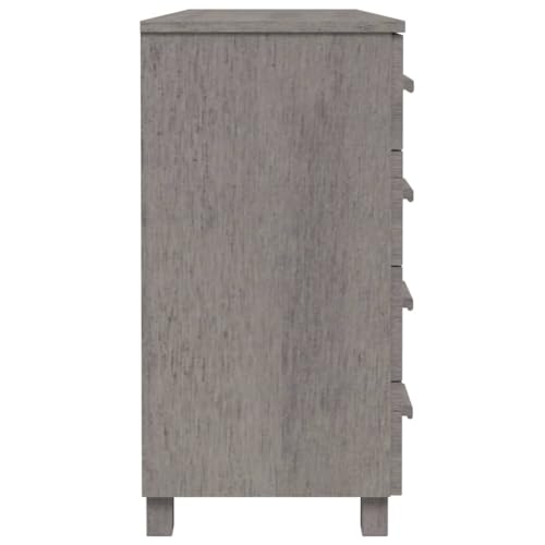 Buffets & Sideboards Sideboard Light Gray 44.5"x15.7"x31.5" Solid Wood Pine,Rewritten:Important:Assembly is required for this sideboard. For safety, it comes with a wall attachment device to prevent o