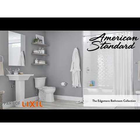 American Standard 204BA.200 Edgemere 1.1 / 1.6 gpf Dual Flush Two Piece Round Chair Height Toilet 204BA200.020 - Shop Hardware Tools Online Store