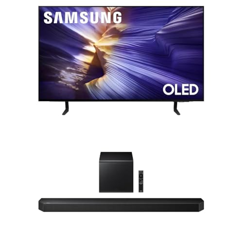 Samsung 55-Inch Class OLED S90F 4K Smart TV (2025 Model) NQ4 AI Gen3 Processor, 4K AI Upscaling Pro, OLED HDR +, Motion Xcelerator 144Hz, Samsung Vision AI, Alexa Built-in