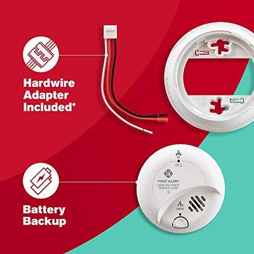 First Alert Hardwired AC Smoke and Carbon Monoxide Detector with 10 Year Sealed Battery Backup, Brk SC9120LBL