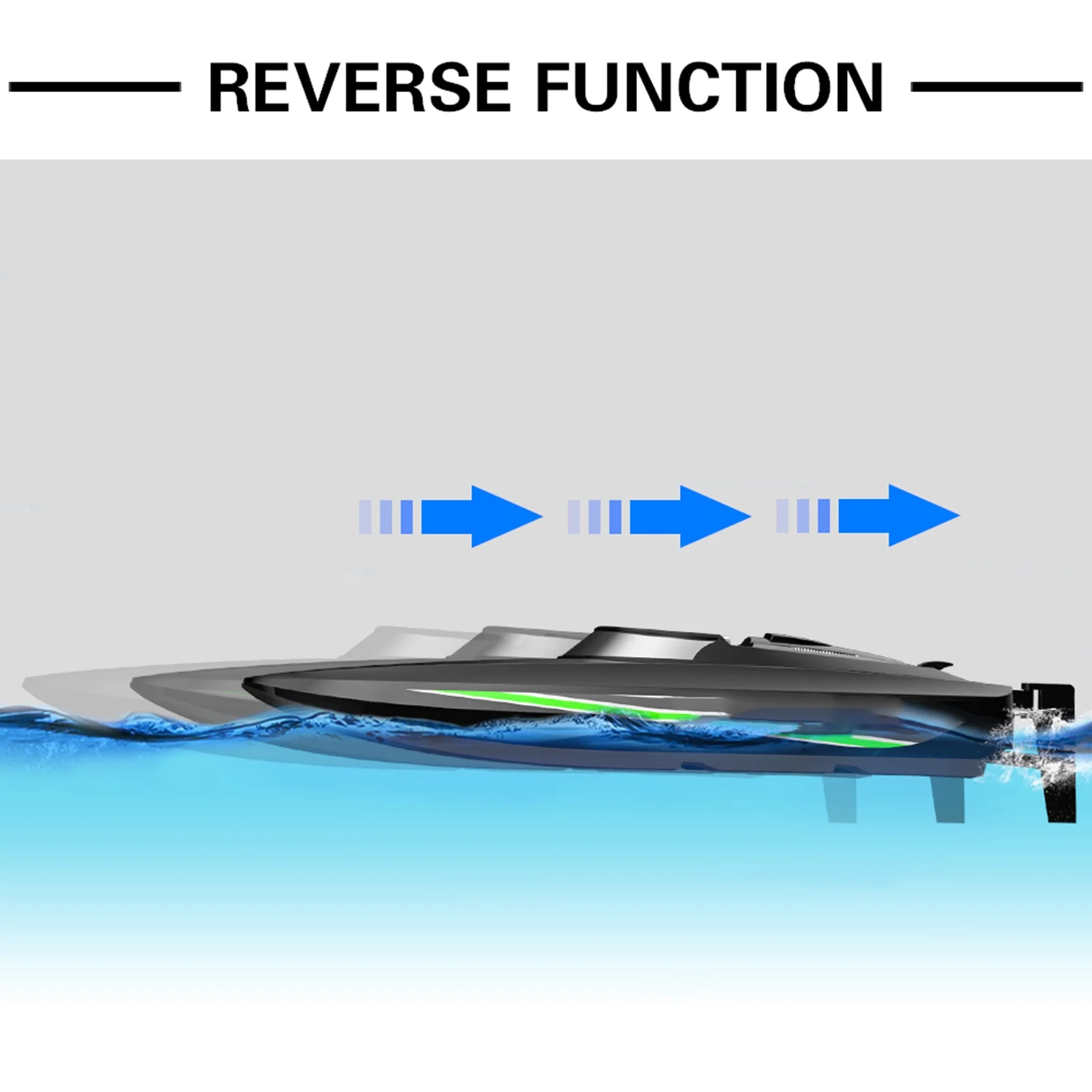 Gecheer Remote Control Boat 30km/h High Speed 2.4GHz Remote Control Ship Gift for Adults Boys Low Battery
