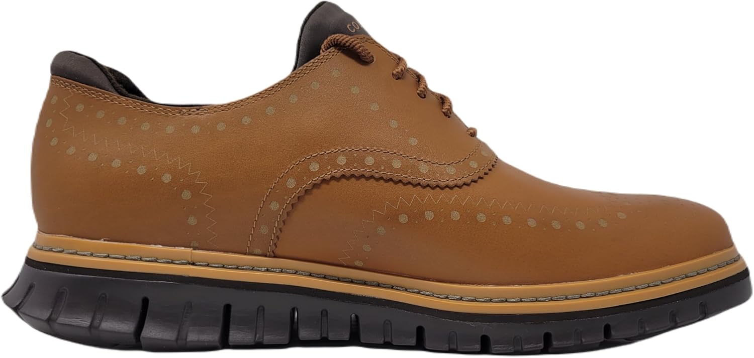 Cole Haan Men's Zerogrand Wing Ox Oxford, British Tan/Java, 8.5 M US