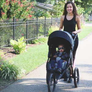 Monbebe Rebel II Complete Jogging Travel System Stroller with Rear-Facing Infant Car Seat, Boho