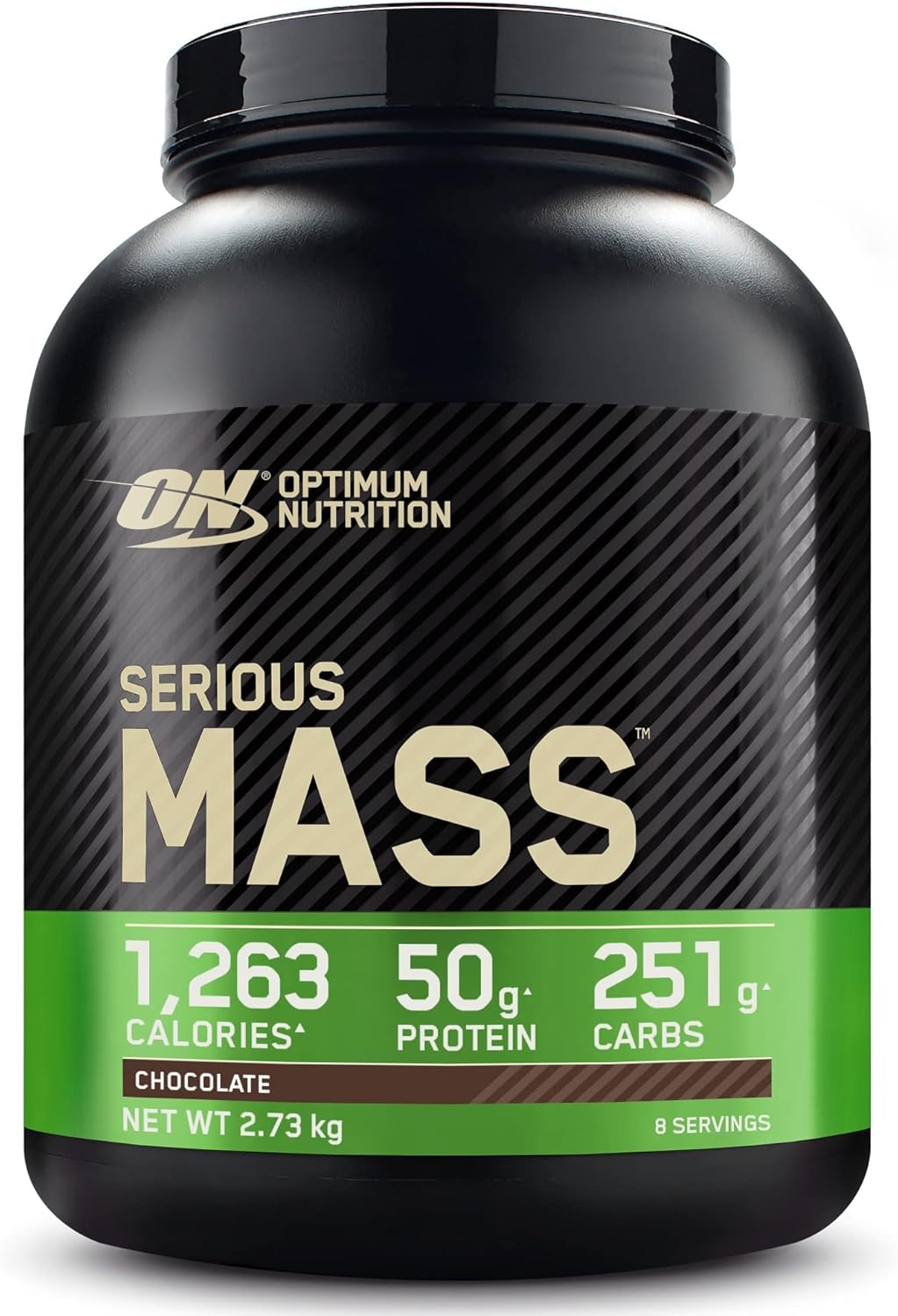 Optimum Nutrition Serious Mass Weight Gainer Protein Powder, Vitamin C, Zinc and Vitamin D for Immune Support, Chocolate, 12 Pound (Packaging May Vary) Pack of 2