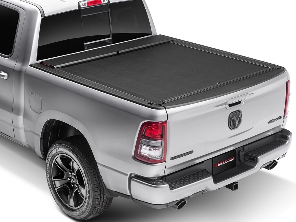 Roll-N-Lock by RealTruck M-Series Retractable Truck Bed Tonneau Cover Compatible with Select 2019-2023 Dodge Ram 1500 w/RamBox w/ Multi-Function (Split) Tailgate 5' 7" Bed (67.4")