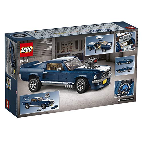 LEGO Creator Expert Ford Mustang 10265 Building Set - Exclusive Advanced Collector's Car Model, Featuring Detailed Interior, V8 Engine, Home and Office Display, Collectible for Adults and Teens