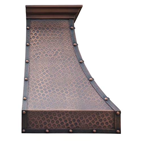 Copper Range Hood with Professional Liner and Internal Motor Sinda H6LTR