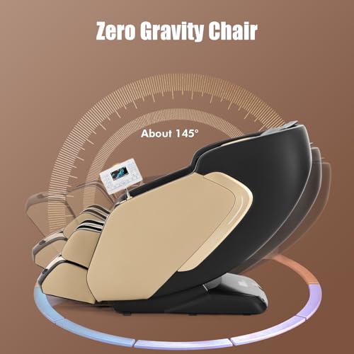 Artist hand Massage Chair Full Body Extra Wide Seat, Zero Gravity Massage Chair SL-Track Shiatsu Massage Recliner Chair with 12 Modes, Bluetooth, Body Scan, Heating, Foot Roller, Airbags Massage