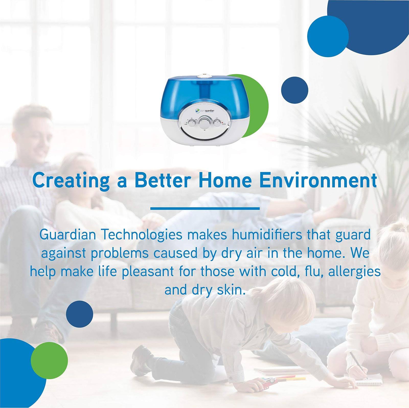 Pureguardian H1510 Ultrasonic Warm and Cool Mist Humidifier