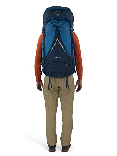 Osprey Atmos AG LT 65L Men's Backpacking Backpack, Black, L/XL
