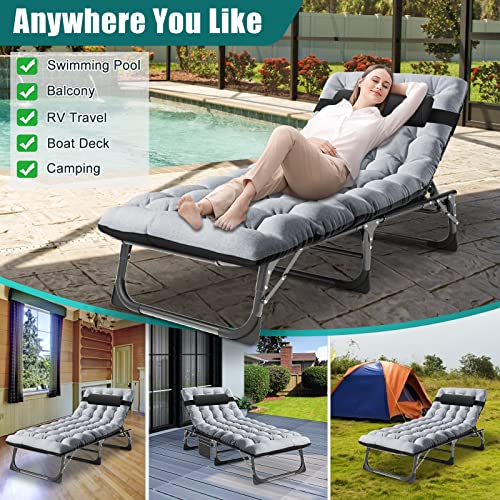 Oversized XXL Folding Camping Cot, 78" L x 32" W x 18" H Heavy Duty cot with Carry Bag, Portable Sleeping Bed for Camp Office Use Outdoor Cot Bed for Traveling, 2Pack