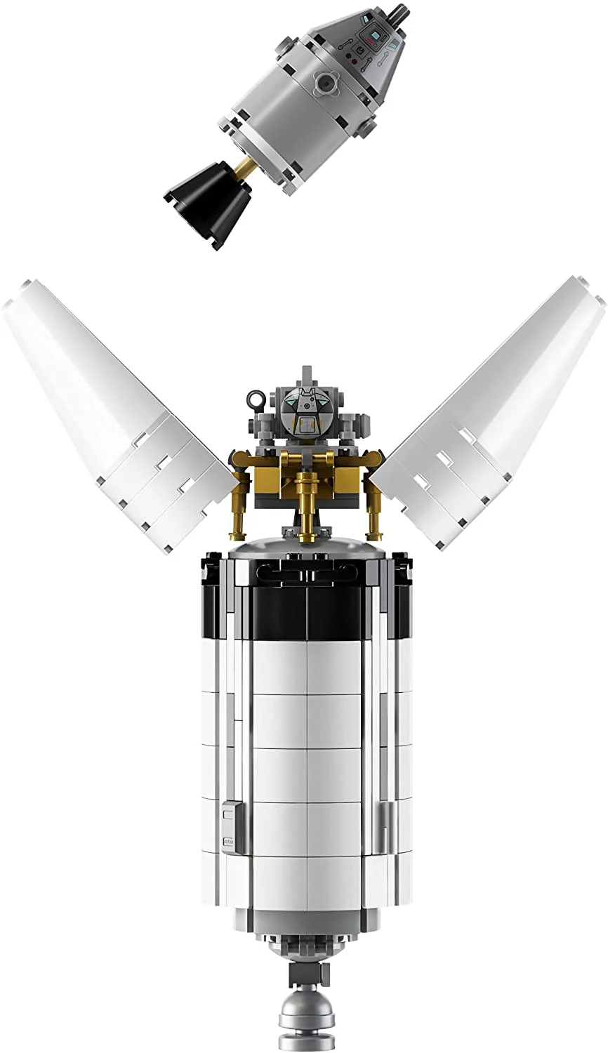 LEGO Ideas NASA Apollo Saturn V 92176 Outer Space Model Rocket for Kids and Adults, Science Building Kit (1969 Pieces)