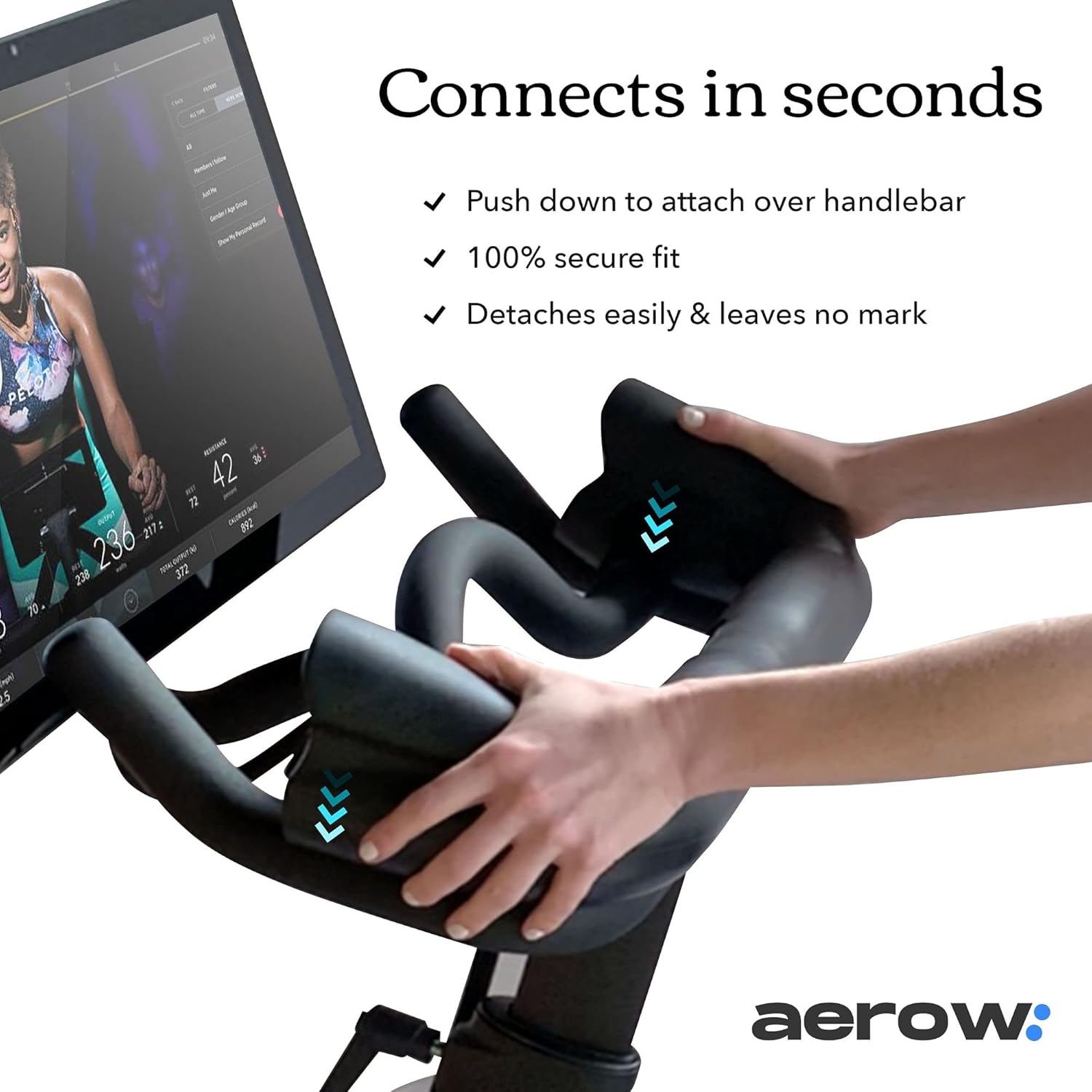 Aerow ComfortGrip Handlebar Extender for Peloton Bike & Bike+ Plus - Peloton Accessories