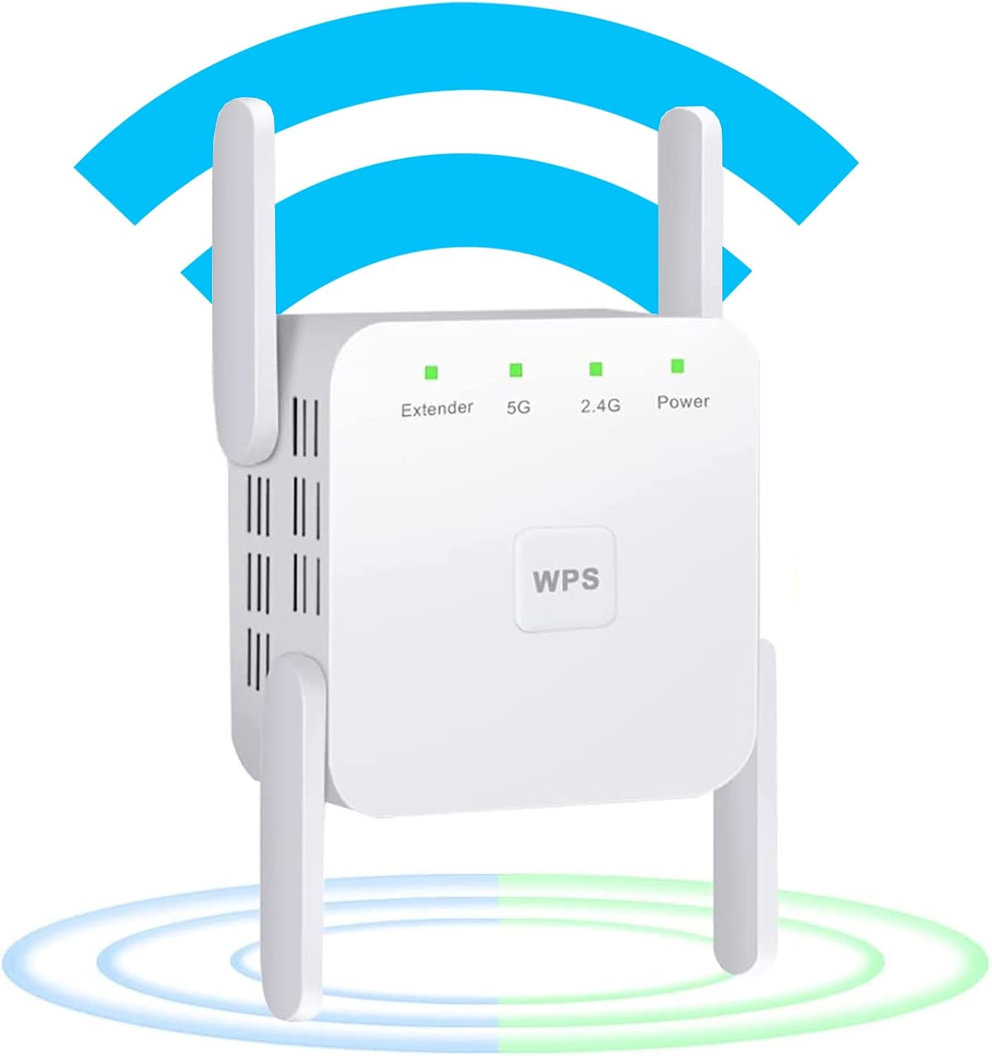 WiFi Range Extender Signal Booster for Home - 1200Mbps Wall-Through Strong WiFi Range Extender, 2.4 & 5G Wireless Internet Repeater with Ethernet Port, WiFi Booster Up to 3000 Sq.ft Full Coverage Pack of 2