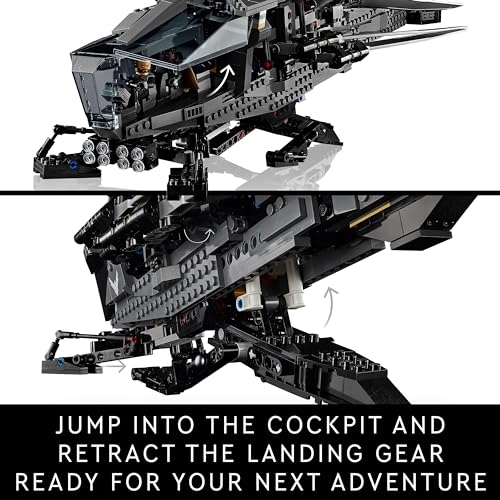 LEGO Icons Dune Atreides Royal Ornithopter, Adult Collection Set, Gift Idea for Women, Men and Science Movie Lovers with 8 Minifigures Including Chani and Baron Harkonnen 10327