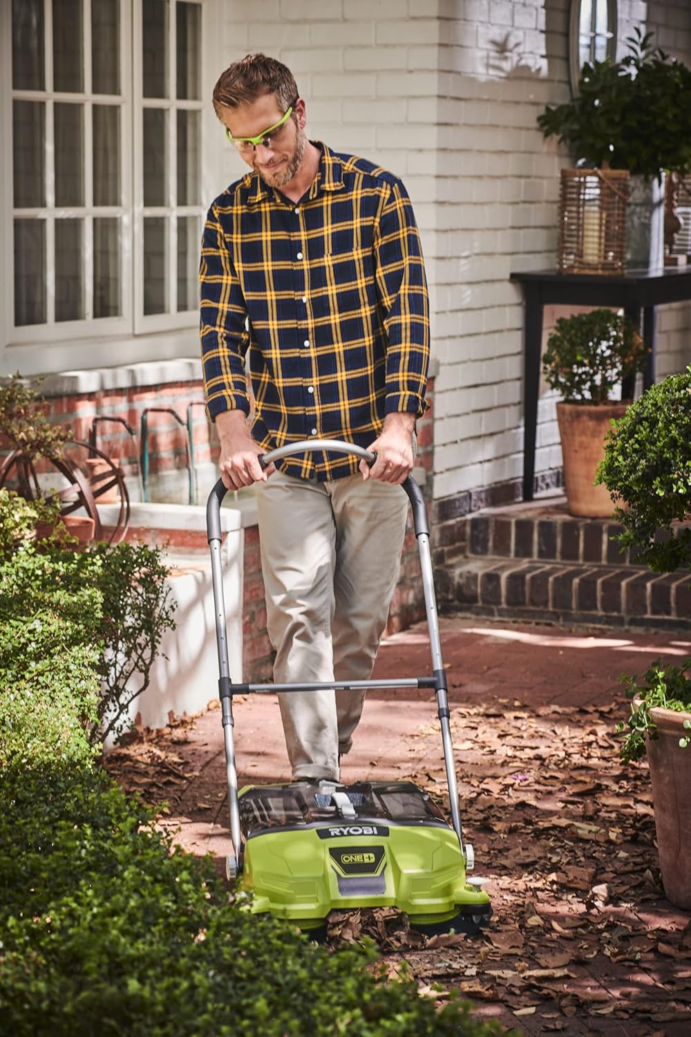 Ryobi R18SW3-0 18V ONE+ Cordless Debris Sweeper (Body Only), 18 V, Green