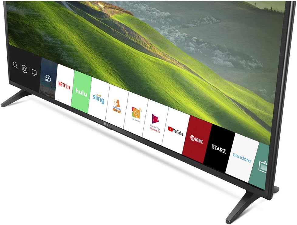 LG 49UM6900 49-inch HDR 4K UHD Smart IPS LED TV Bundle with Deco Mount Flat Wall Mount Kit, Deco Gear Wireless Backlit Keyboard and 6-Outlet Surge Adapter with Night Light