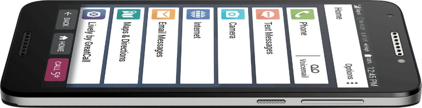 Jitterbug Smart SMART2 - 16 GB - Black - GreatCall - CDMA