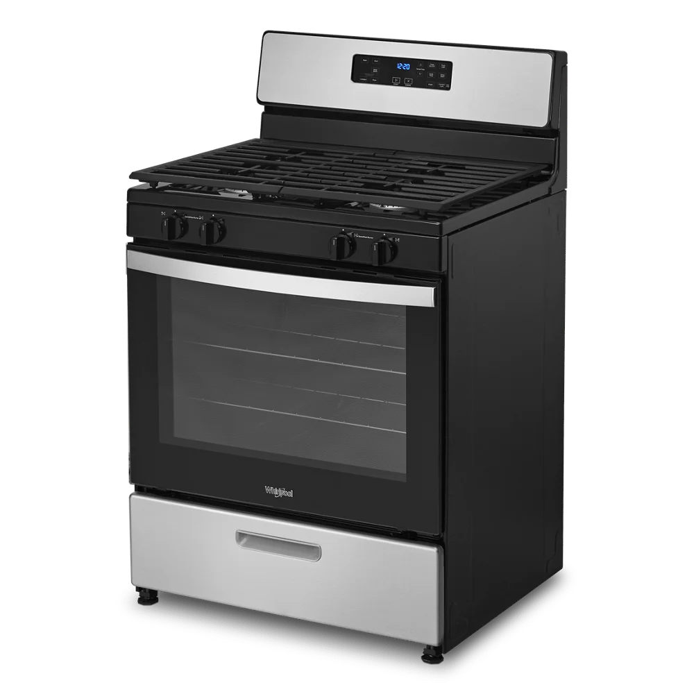 WHIRLPOOL WFG320M0MS  30" FREE STANDING GAS RANGE White