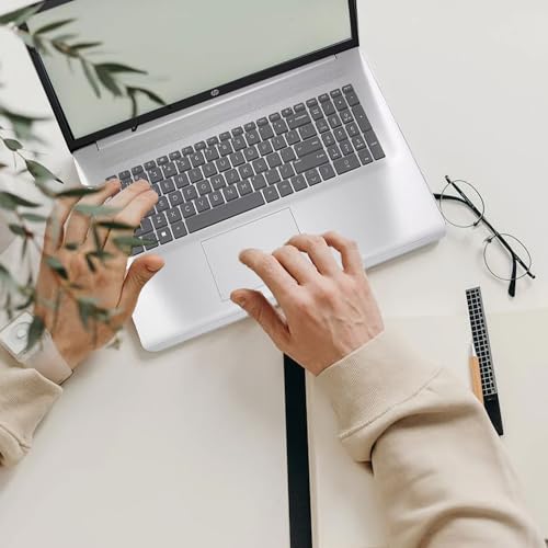 HP 17 Laptop, 17.3" HD+ Touchscreen Display, 16GB RAM, 1TB SSD, Intel Pentium Silver N5030 Processor, Webcam, Numeric Keypad, Long Battery Life, Windows 11 Home, XOZON Accessories, Silver