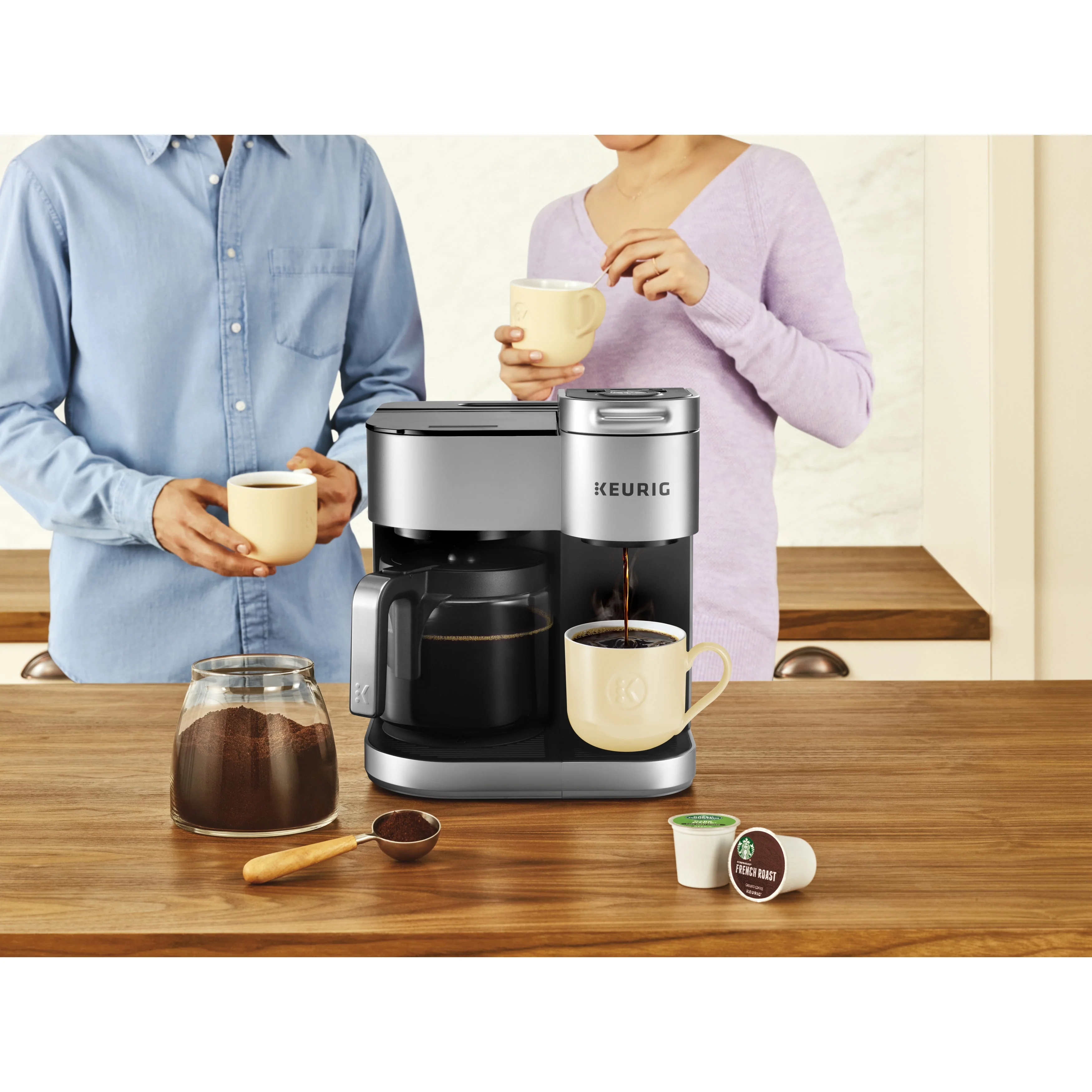Keurig® K-Duo Special Edition Single Serve K-Cup Pod & Carafe Coffee Maker, Silver