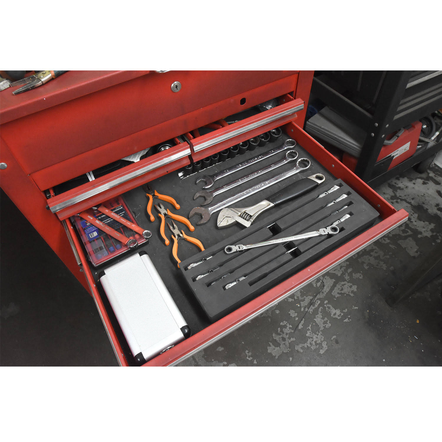Double Box End Ratcheting Wrench 5 PC Metric Universal Flexible Head Auto Flex 03114