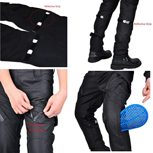 Waterproof Women Motorcycle Riding Pants with 4 X CE Armor Silica Gel Pads Rainproof Motorbike Motocross Racing Trousers