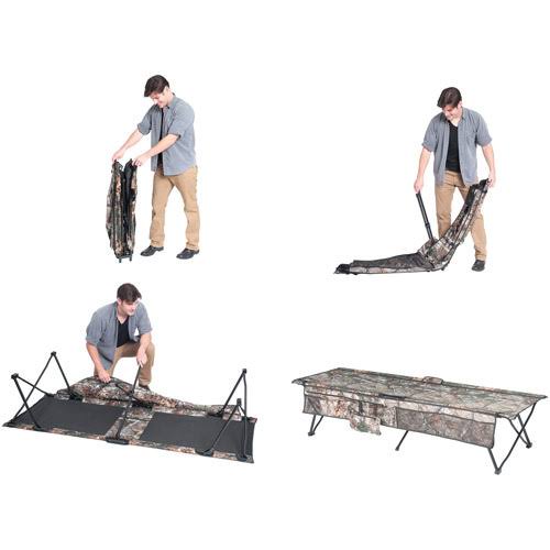 Ozark Trail Instant Cot Can Hold Up to 250 lbs Realtree Xtra