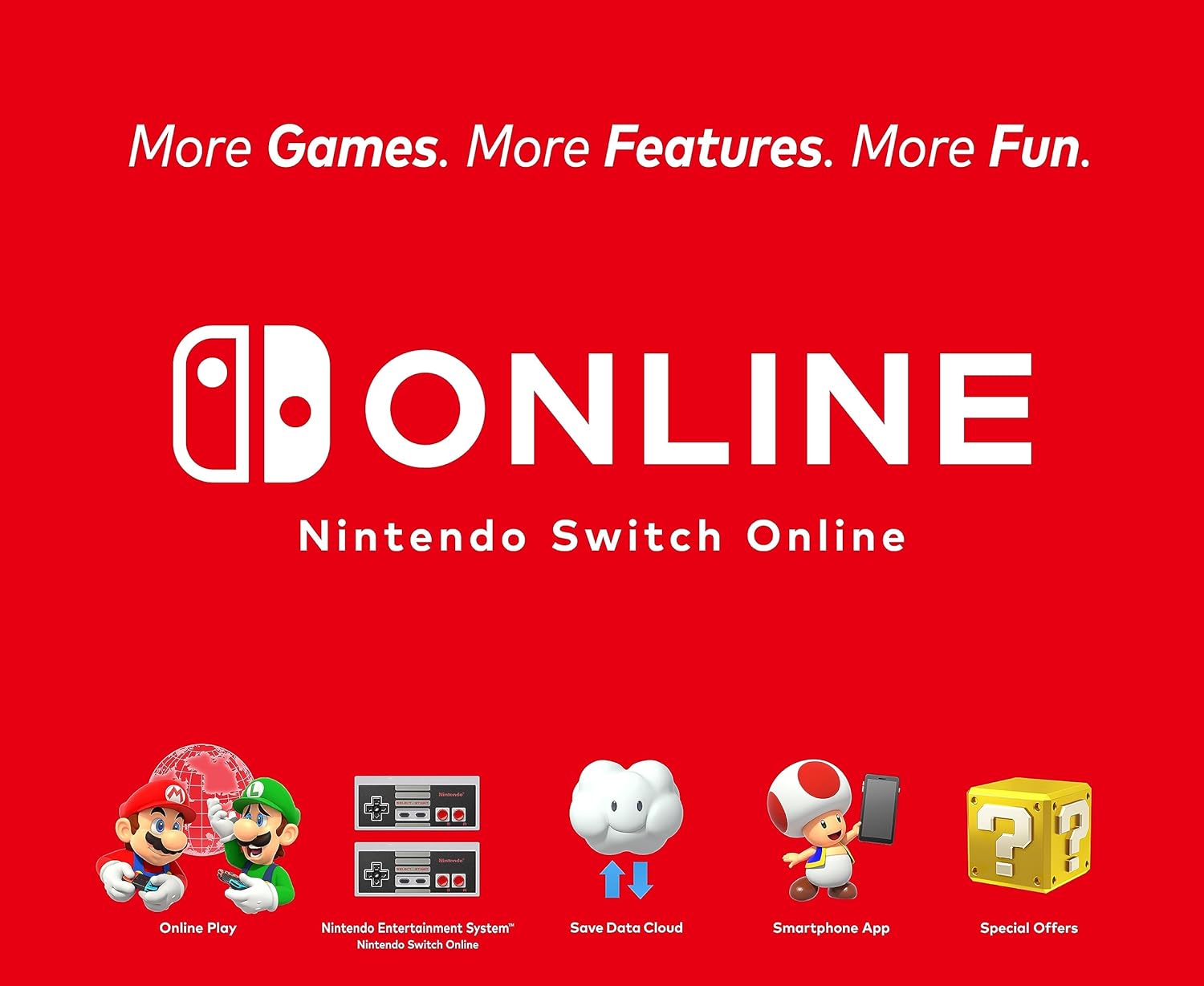 Nintendo Switch™ Mario Kart™ 8 Deluxe Bundle (Full Game Download + 3 Mo. Nintendo Switch Online Membership Included) + Tigology Accessories