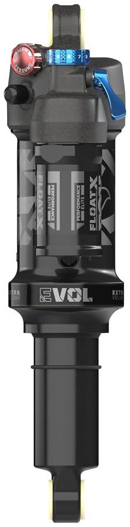 FOX FLOAT X Performance Elite Rear Shock - Metric, 230 x 65 mm, EVOL LV, 2-Position Lever, Black Anodized
