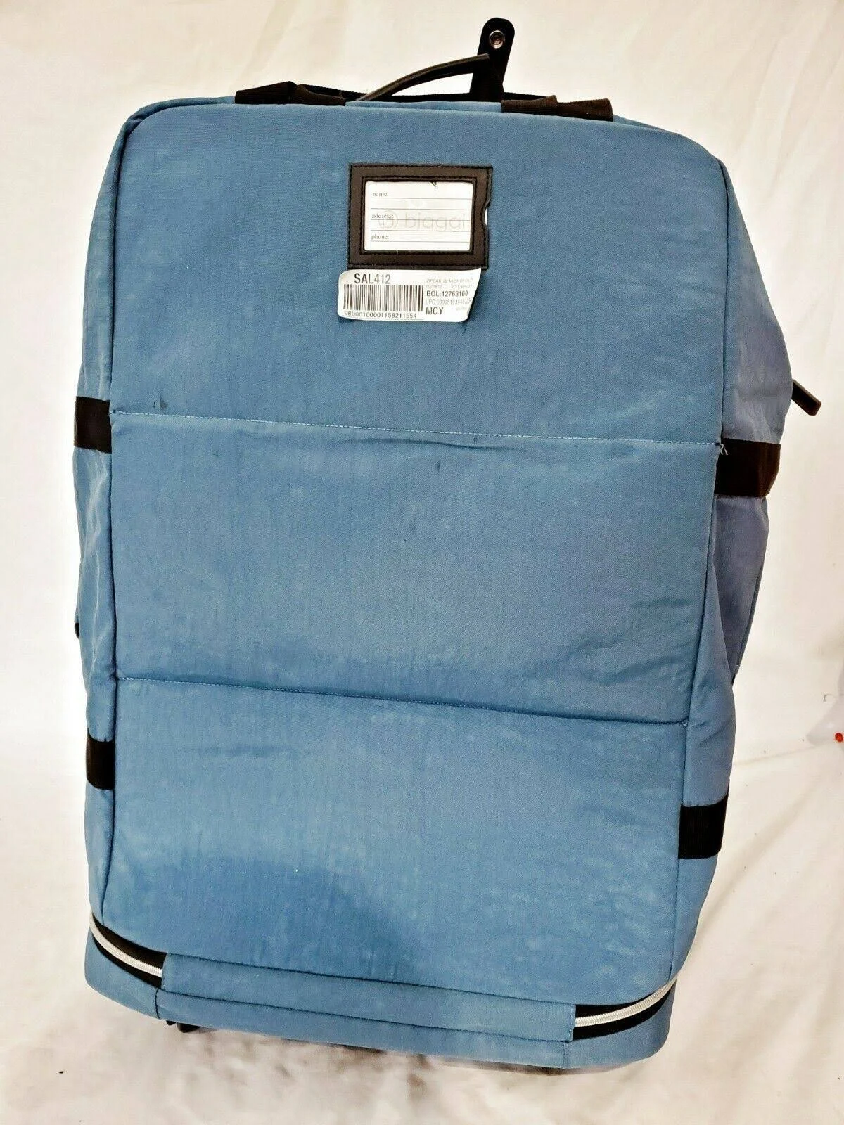 Biaggi Zipsak 31x22 Microfold Spinner Suitcase - Blue