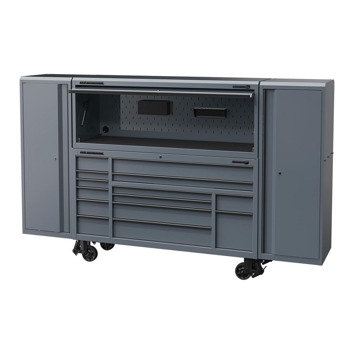 U.S. GENERAL 22 in. End Locker, Series 3, Blue