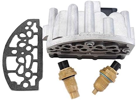 A604 Remanufacture Automatic Transmission Shift Control Solenoid Block Pack Includes Gasket & Input & Output Speed Sensor Replaces 5140429AA