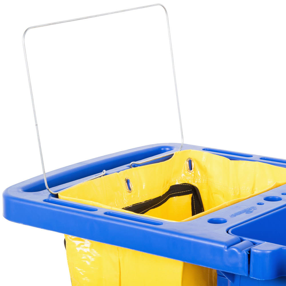 Continental 184BL Janitor Cart with Vinyl Bag
